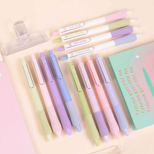 COLNK Gel Pens 0.5mm Black Ink Fine Point with Soft Comfort Grip,12 Counts - TTpen