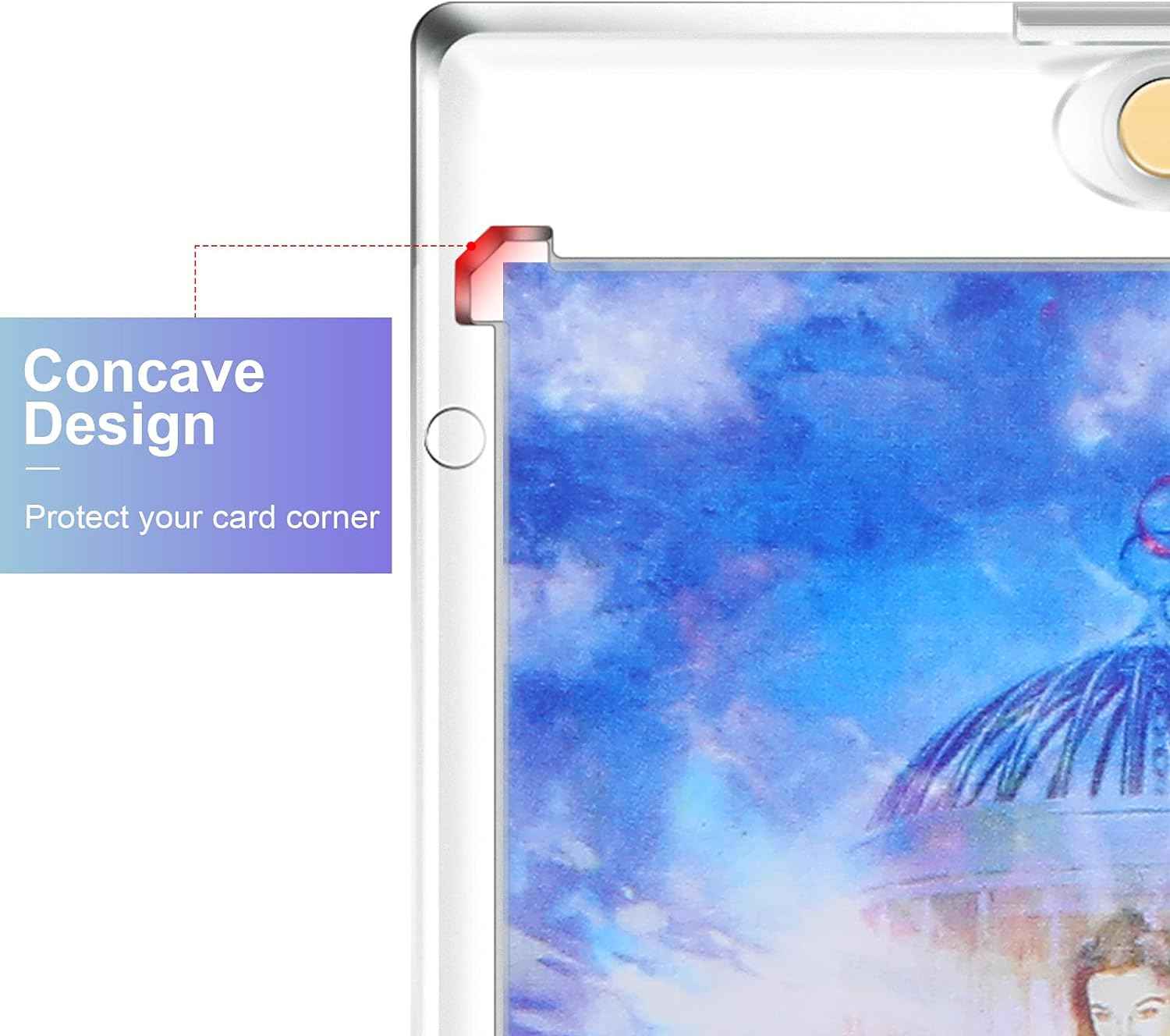 5Pcs Acrylic Magnetic Card Holder 35PT Protectors for Baseball Football Sports Card - TTpen