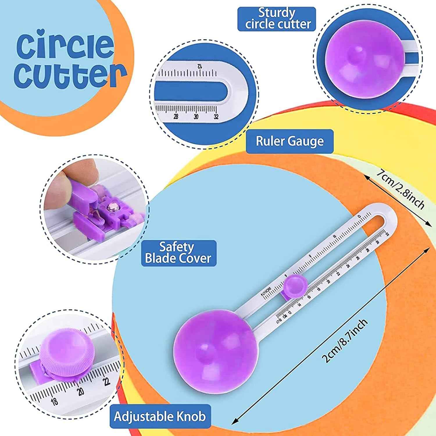 Circle Cutter for Paper Crafts Cardboard Cutting Tools - TTpen