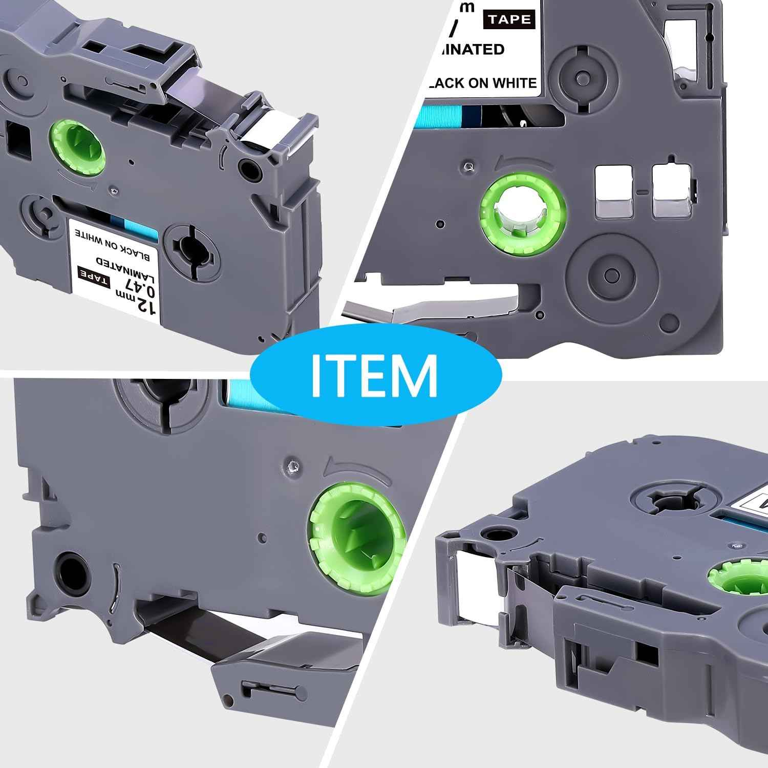 Label Tape for Brother TZe-231 Laminated P-Touch Label Maker,Black on White - TTpen