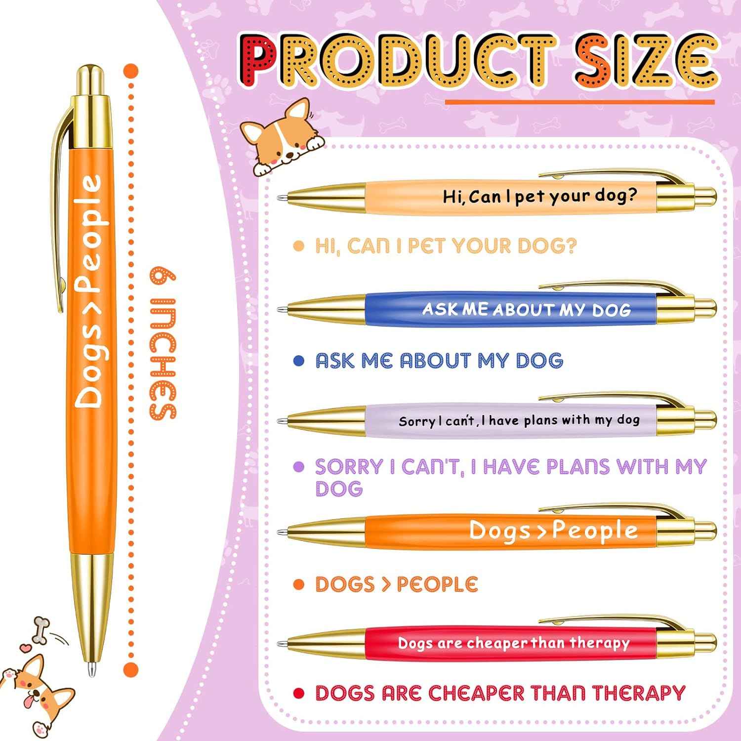 10pcs Dog Lovers Ballpoint Pen Set - TTpen