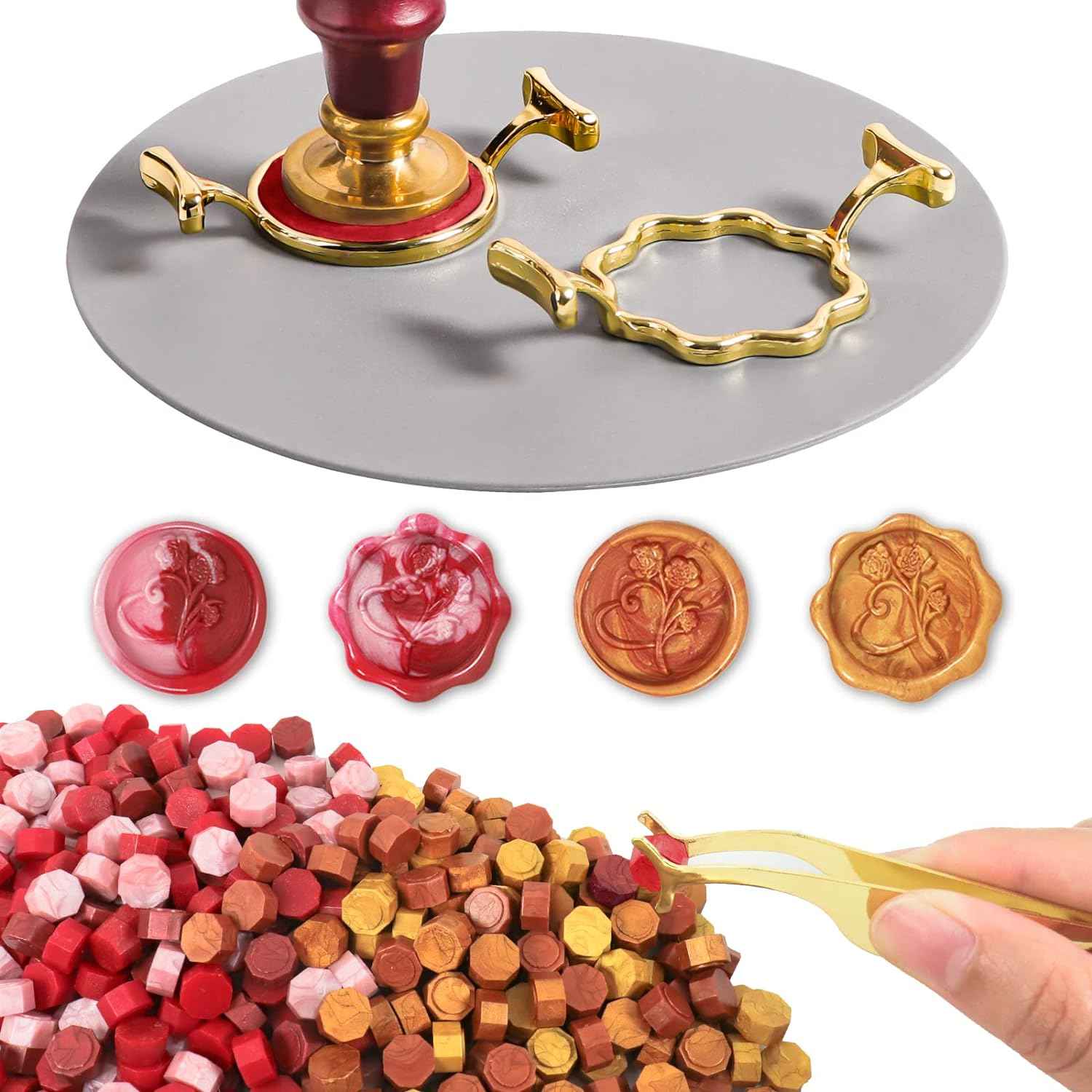 400pcs Wax Seal Kit with 2 Metal Wax Seal Mold - TTpen
