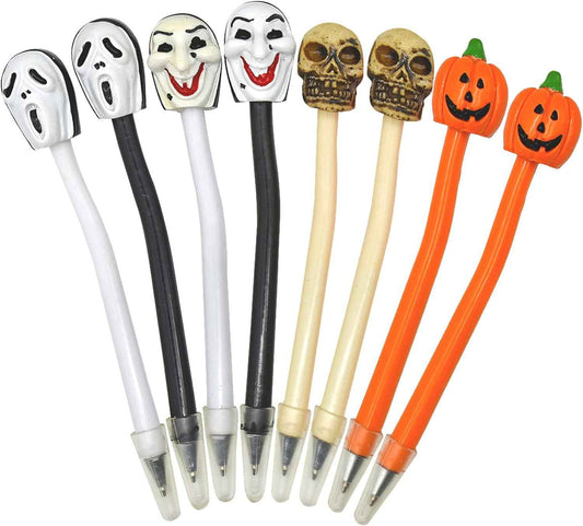 18 PCS Halloween Spooky Skull Pumpkin Grimace Vampire Ballpoint Pens - TTpen