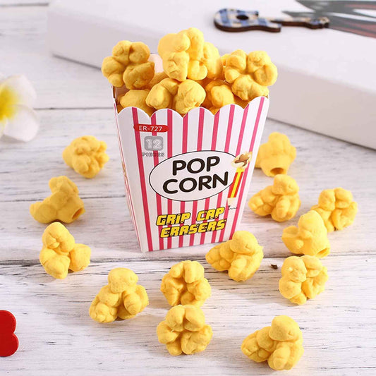 Food Popcorn Pencil Top Erasers 36 Pack - TTpen