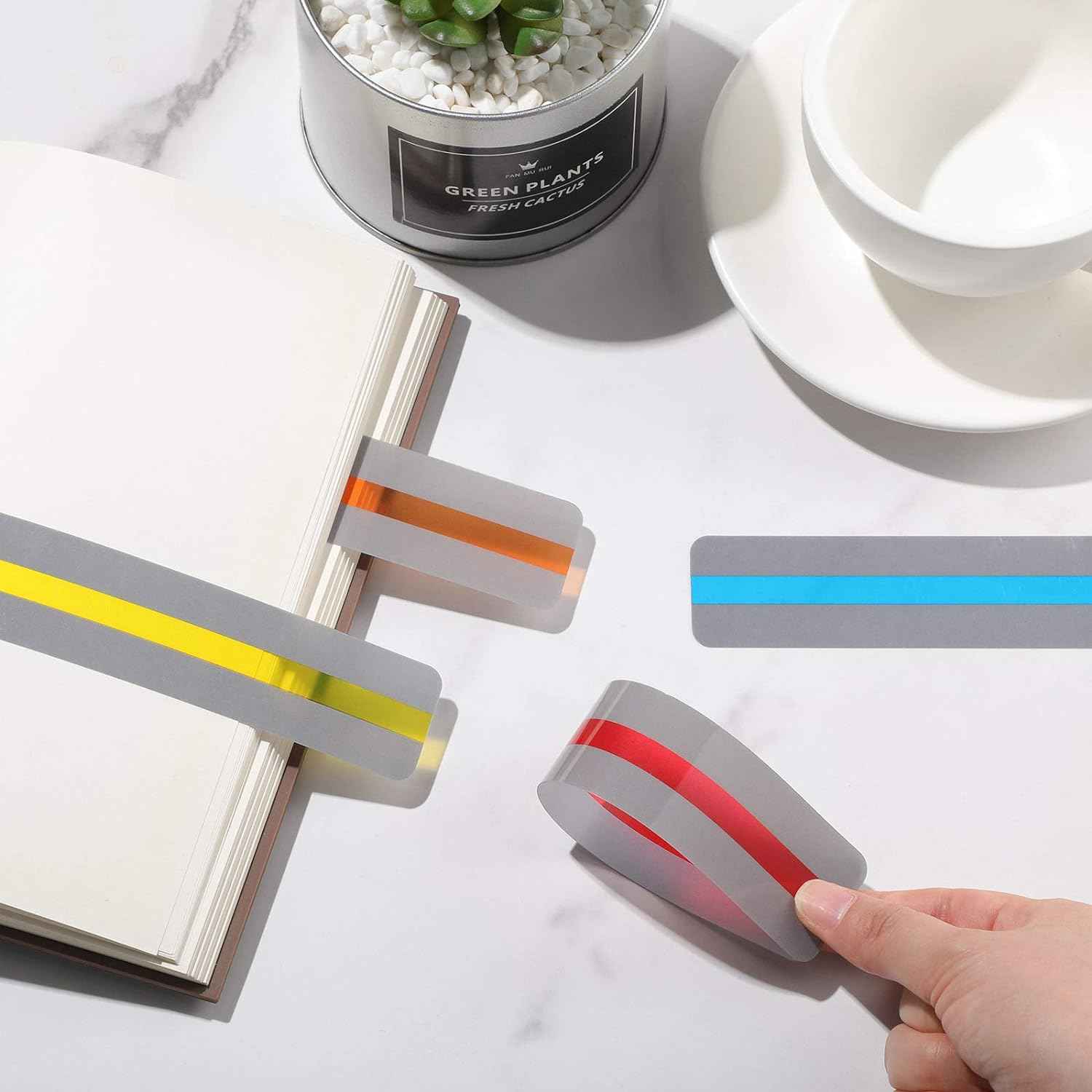 48 Pieces Guided Reading Strips Highlight Bookmarks Help with Dyslexia - TTpen