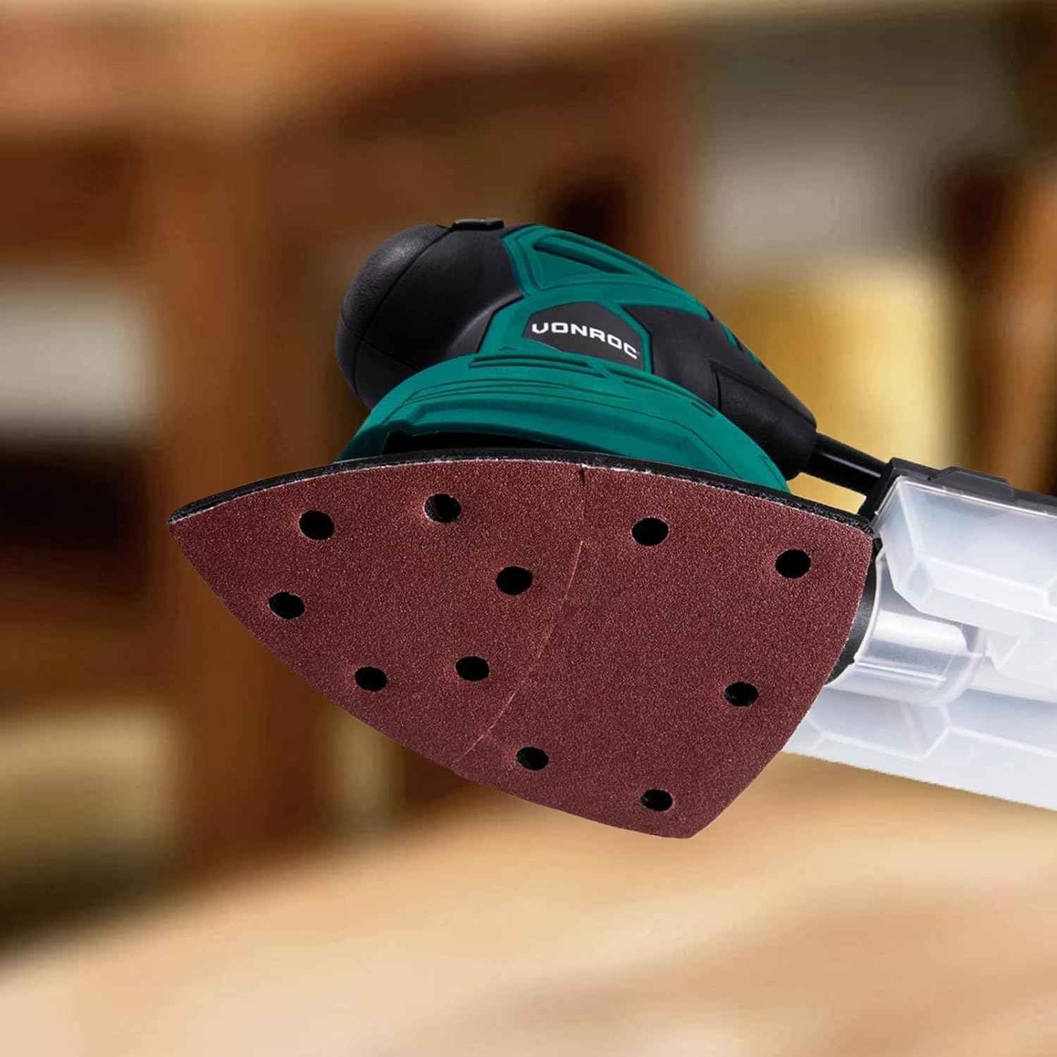 50PCS Mouse Detail Sander Paper,40/60/80/120/180/240 Grit 11 Holes - TTpen