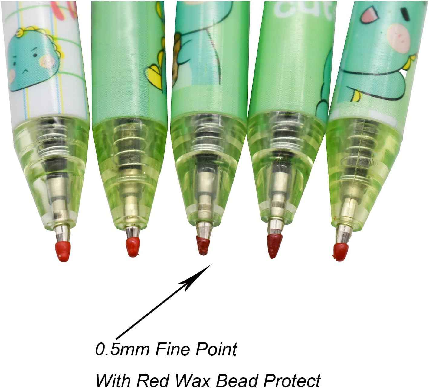 12PCS Cute Dinosaur Retractable Gel Pens For Kids School Supplies - TTpen