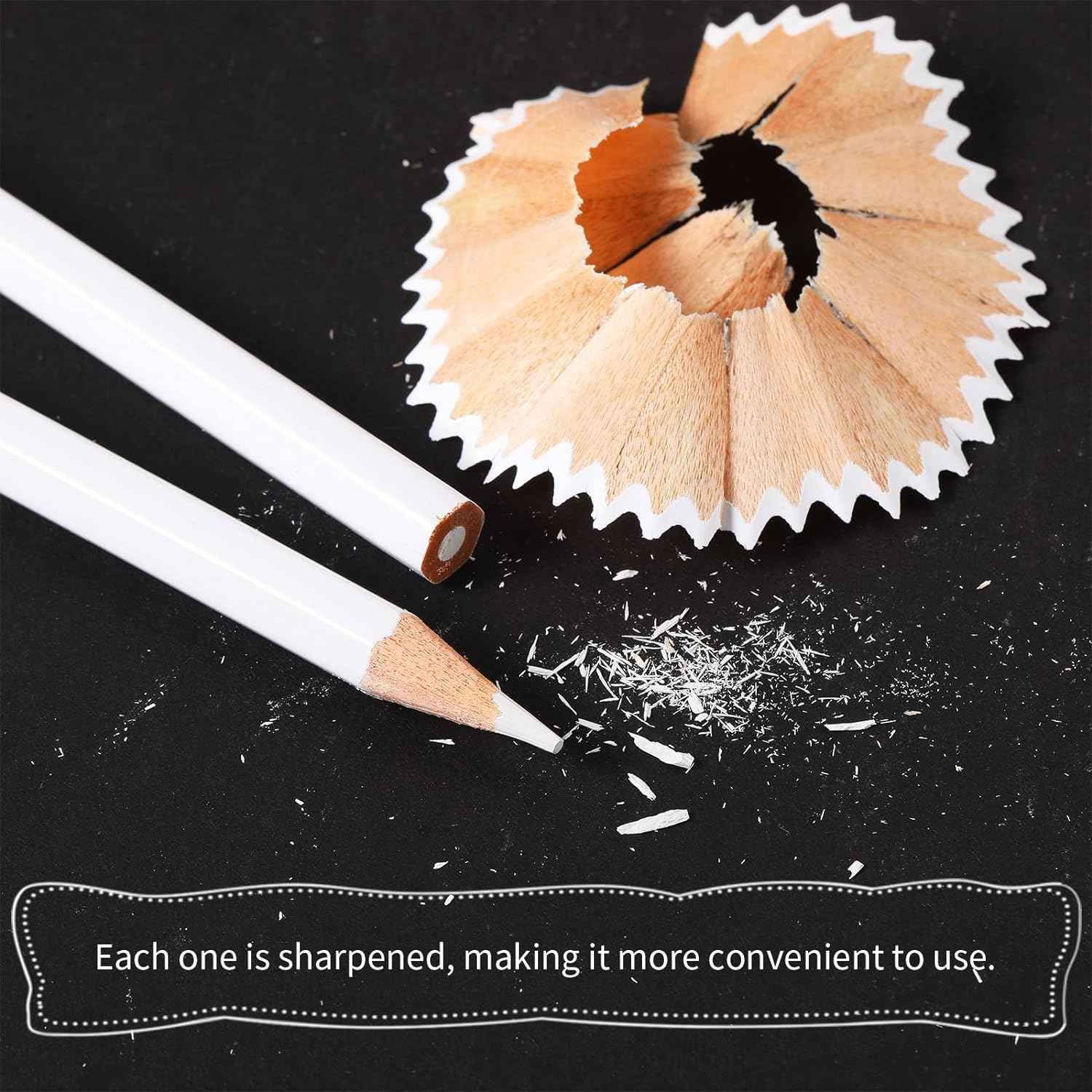 YOKE White Water Erasable Pencils for Sewing Tailor Fabric Washable 48 Pack - TTpen