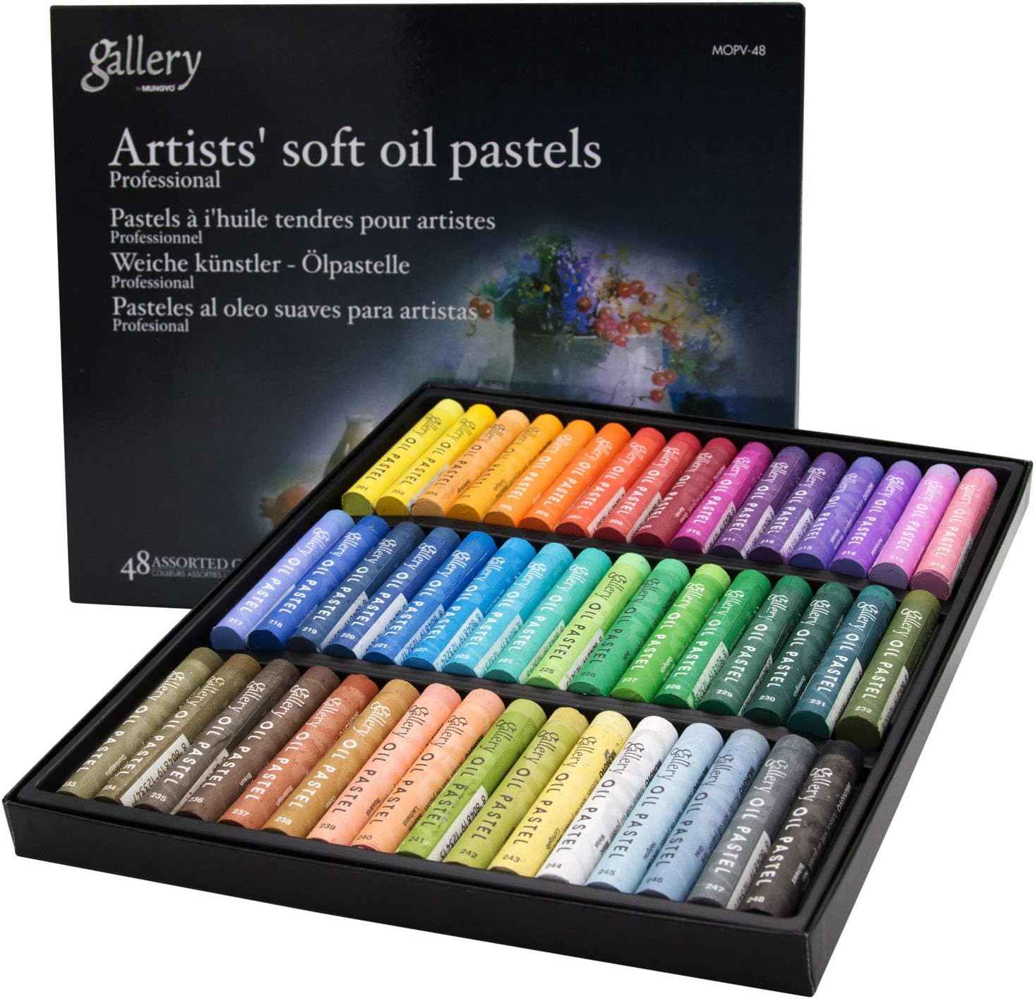 MUNGYO Gallery Soft Oil Pastels Set of 48 - Assorted Colors - TTpen