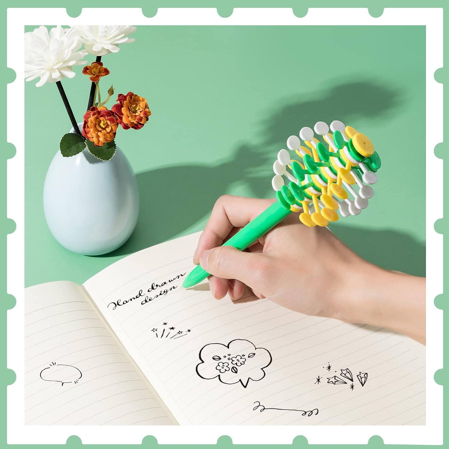 4Pcs Fidget Toy Ballpoint Pen Spinner for Kids Children Student