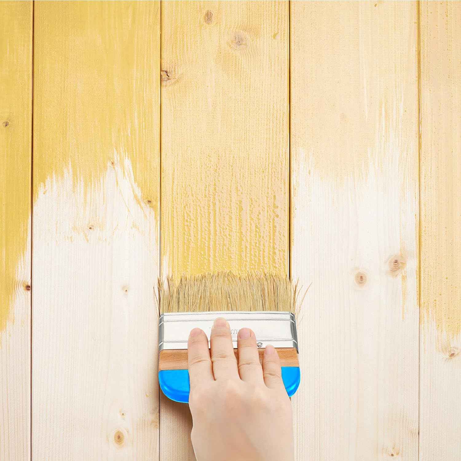 3 Pieces Chalk and Wax Paint Brushes for Acrylic Painting Wood Furniture - TTpen