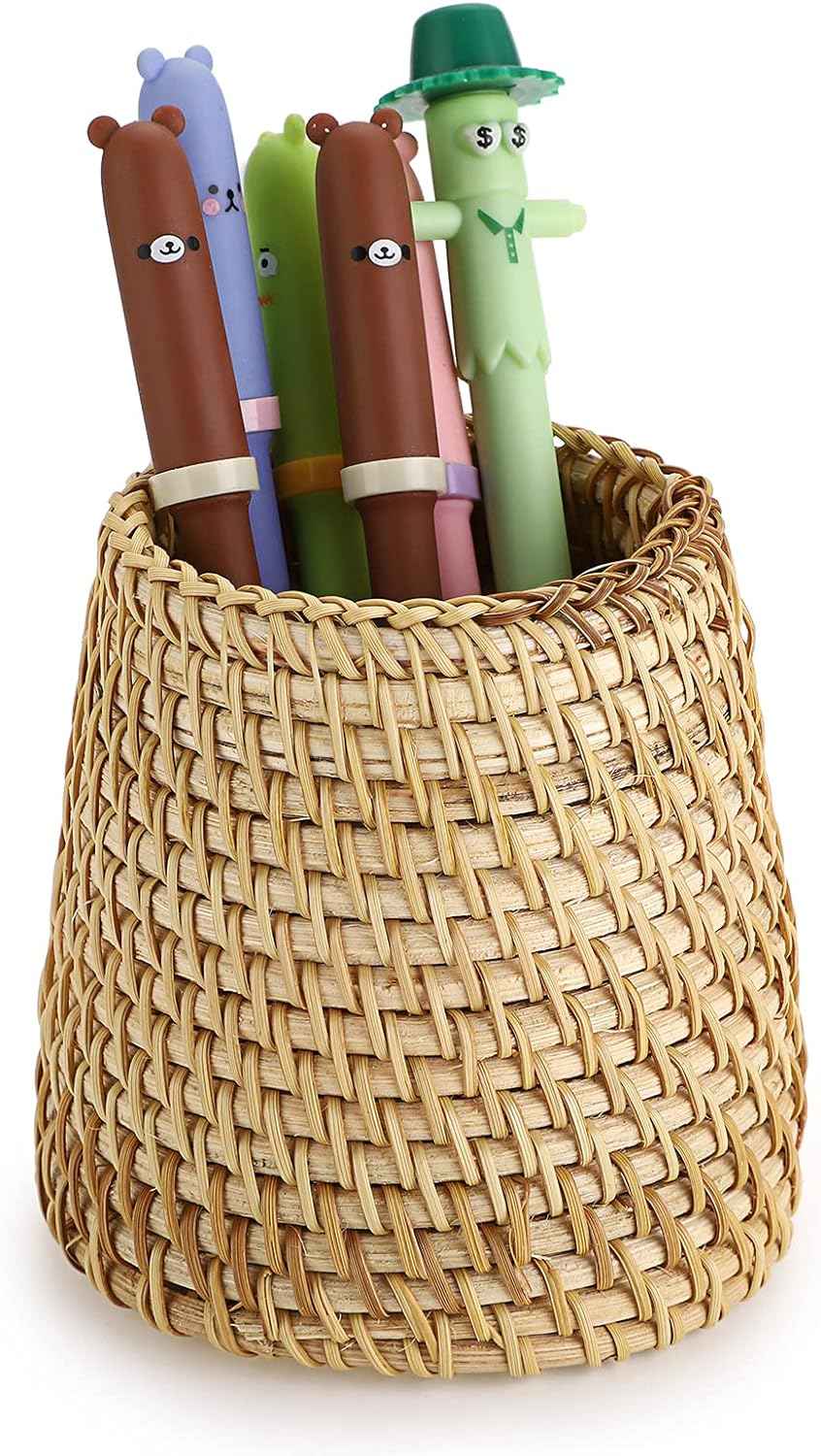 Rattan Pen Cup,Handmade Desk Pencil Holders - TTpen