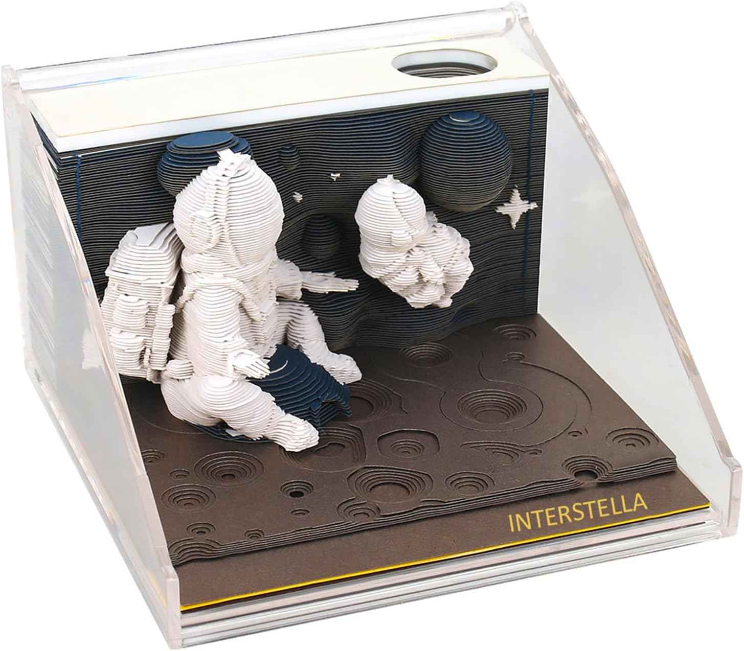 Astronauts Paper Notepad 3D Memo Pads with Pen Holder - TTpen