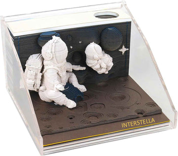Astronauts Paper Notepad 3D Memo Pads with Pen Holder - TTpen