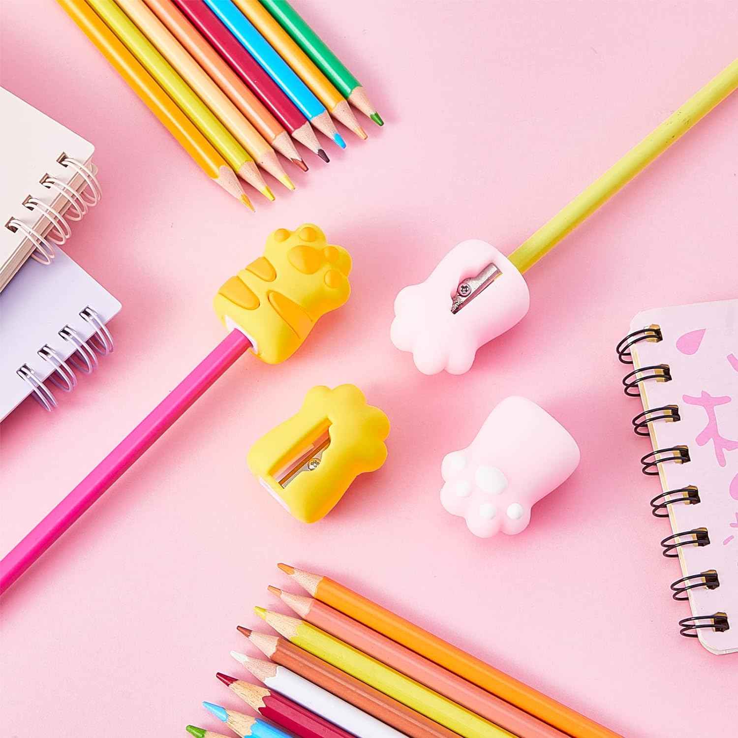 4Pcs Cute Cat Paw Kawaii Manual Pencils Sharpeners - TTpen