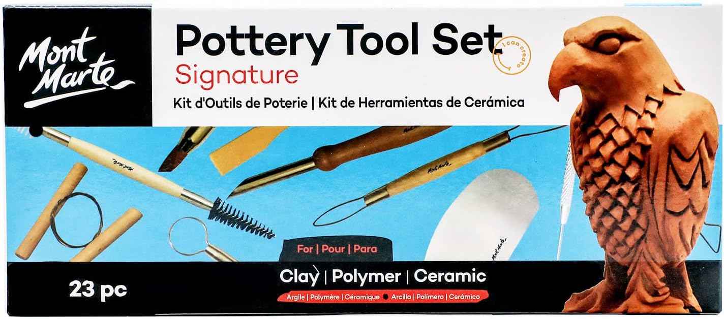 Mont Marte Pottery Tool Set Signature 23pc - TTpen