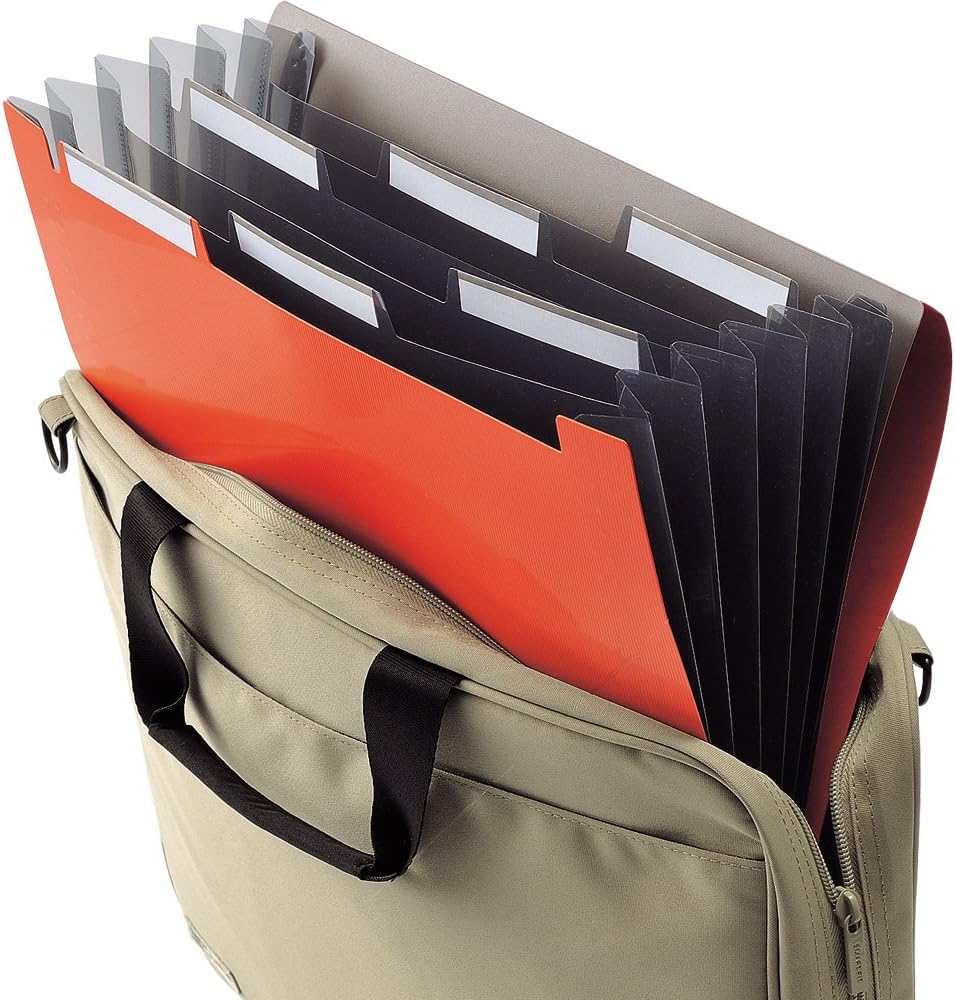 Lihit Lab Carrying Document Smart Fit A4 File Folder 6 Pocket