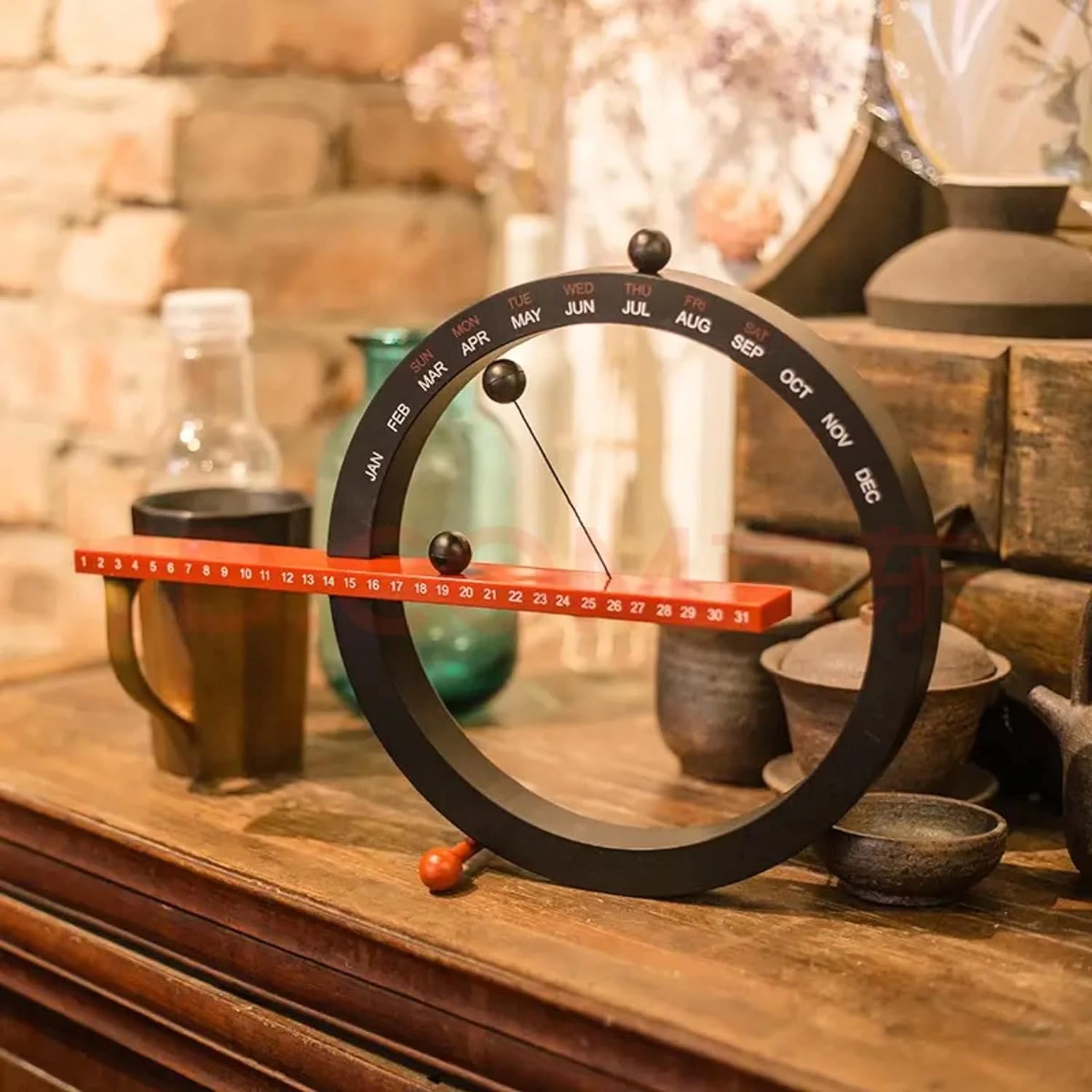 Desk 2024 Perpetual Calendar,Month Week Date Display