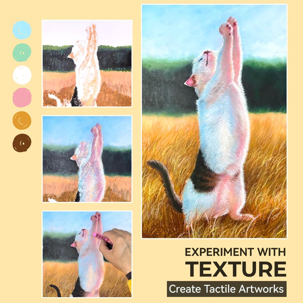 48 Square Oil Pastels for Artists