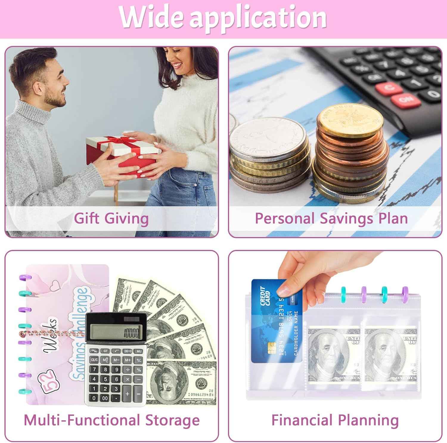 52 Weeks Saving Challenge Binder Budget Planner - TTpen