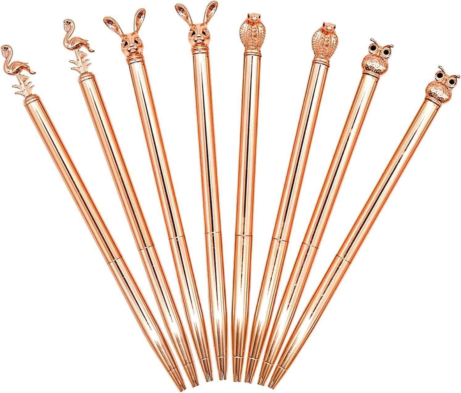 8PCS Owl Flamingo Easter Rabbit Bunny Snake Animal Ballpoint Pens - TTpen