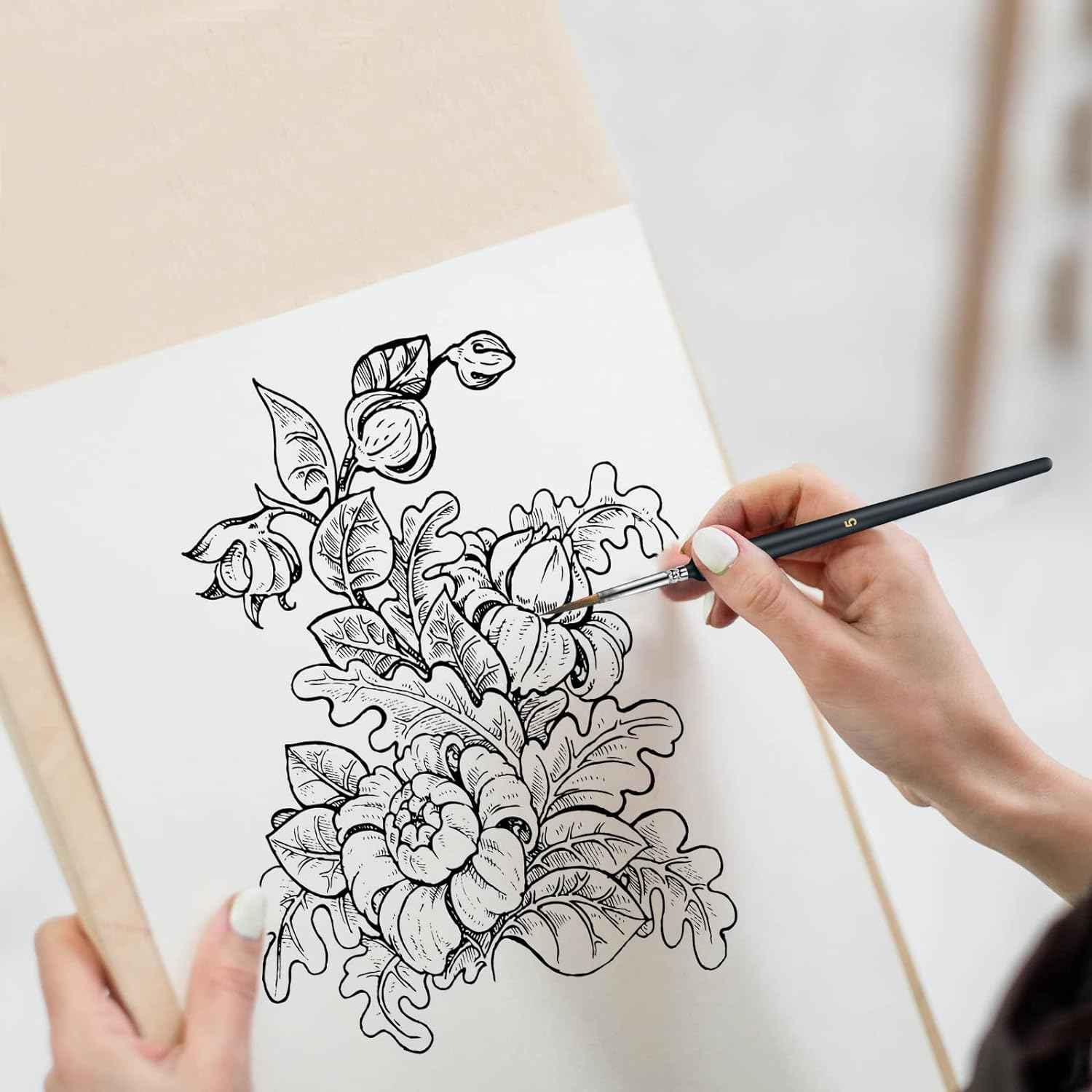 9pcs Miniature Paint Brushes Set for Fine Detailing & Art Painting - TTpen