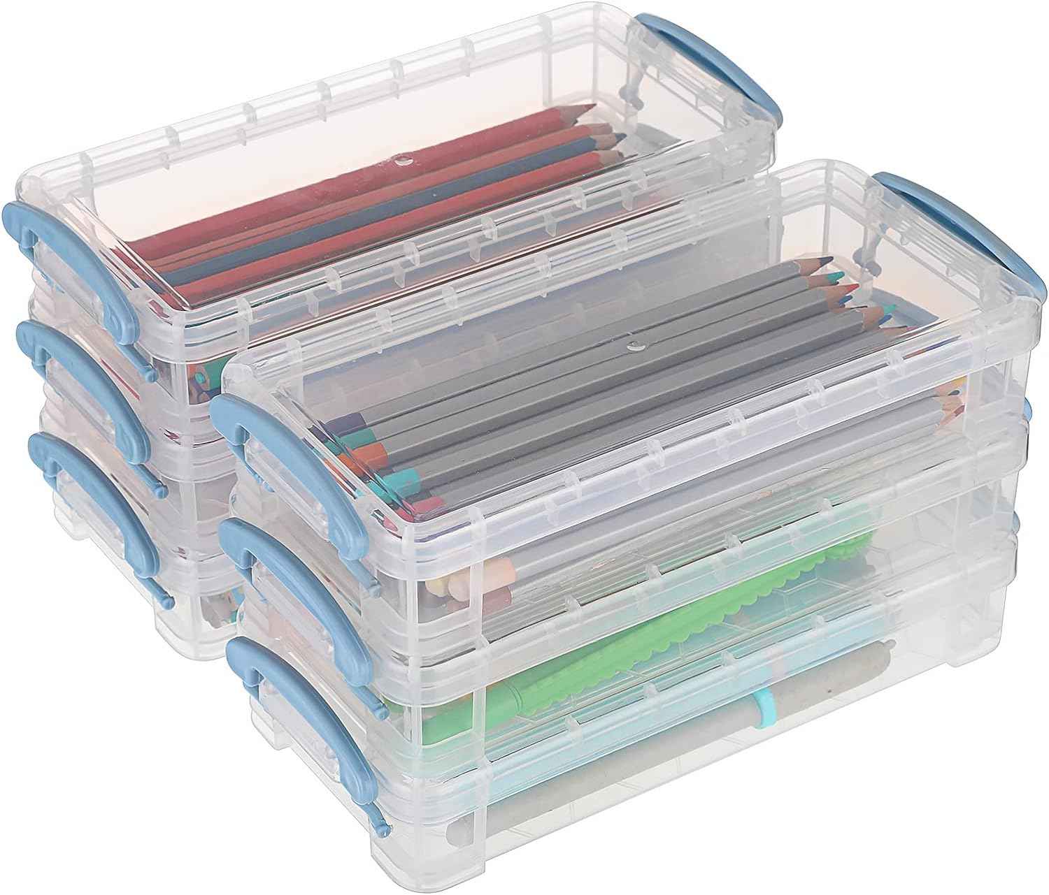 6 Large Capacity Pencil Box,Office Supplies Storage Organizer Box - TTpen