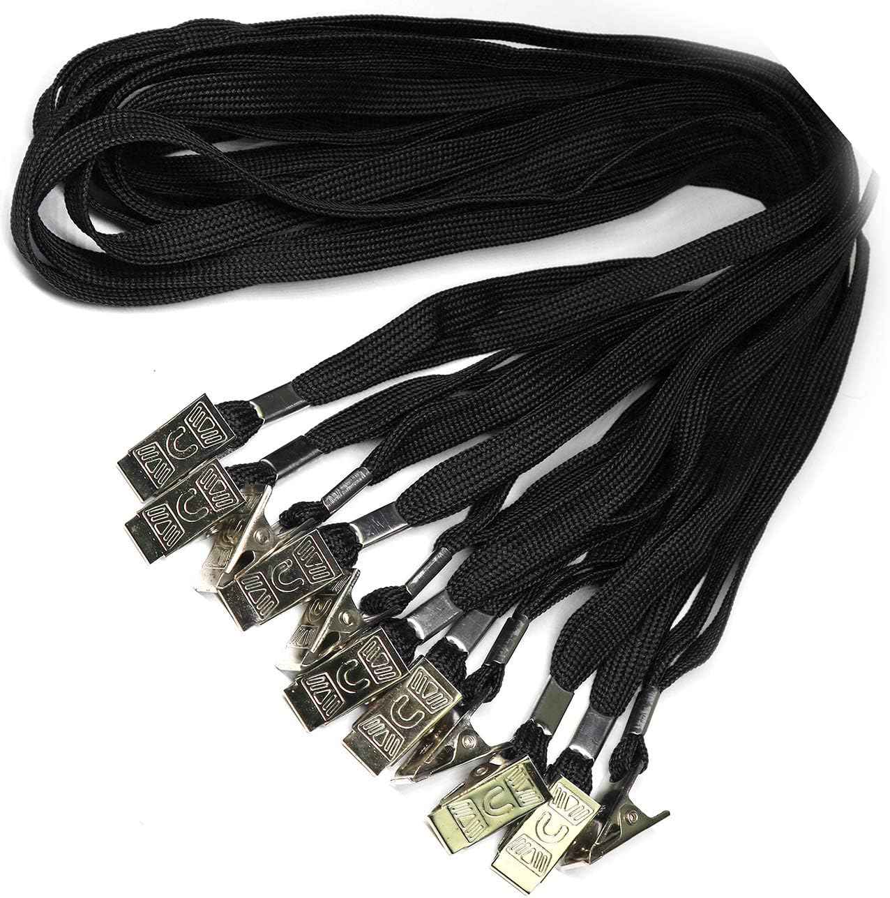 50PCS 32-Inch Flat Lanyards with Badge Clip - TTpen