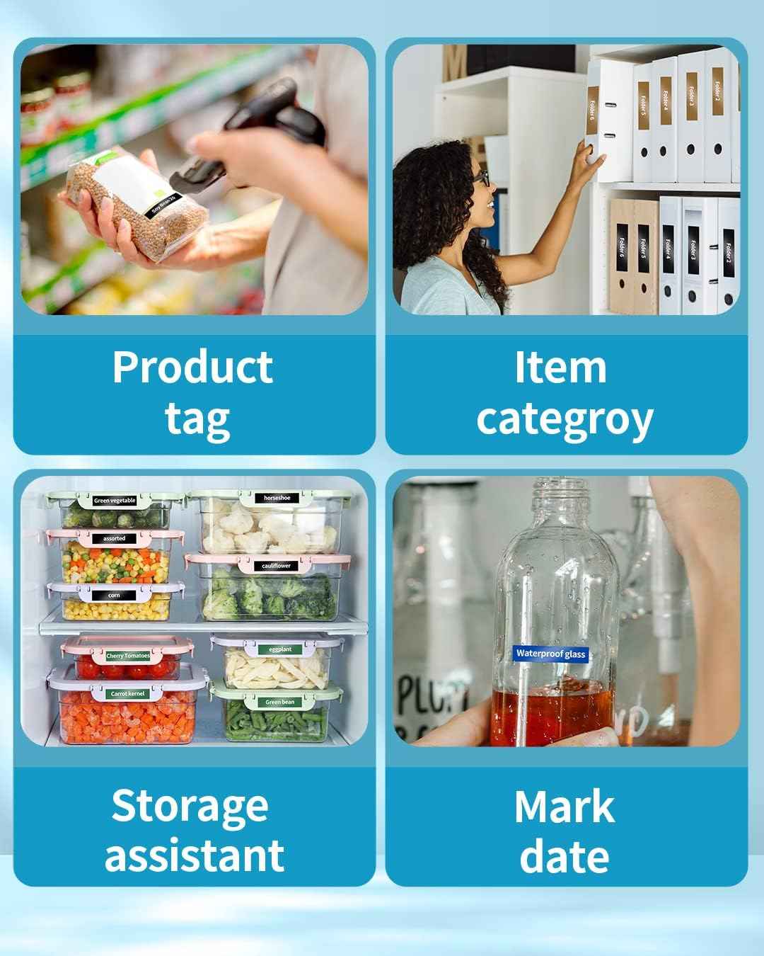 Phomemo 3D Plastic 9mm Embossing Tapes for Dymo Embossing Label Maker Black - TTpen