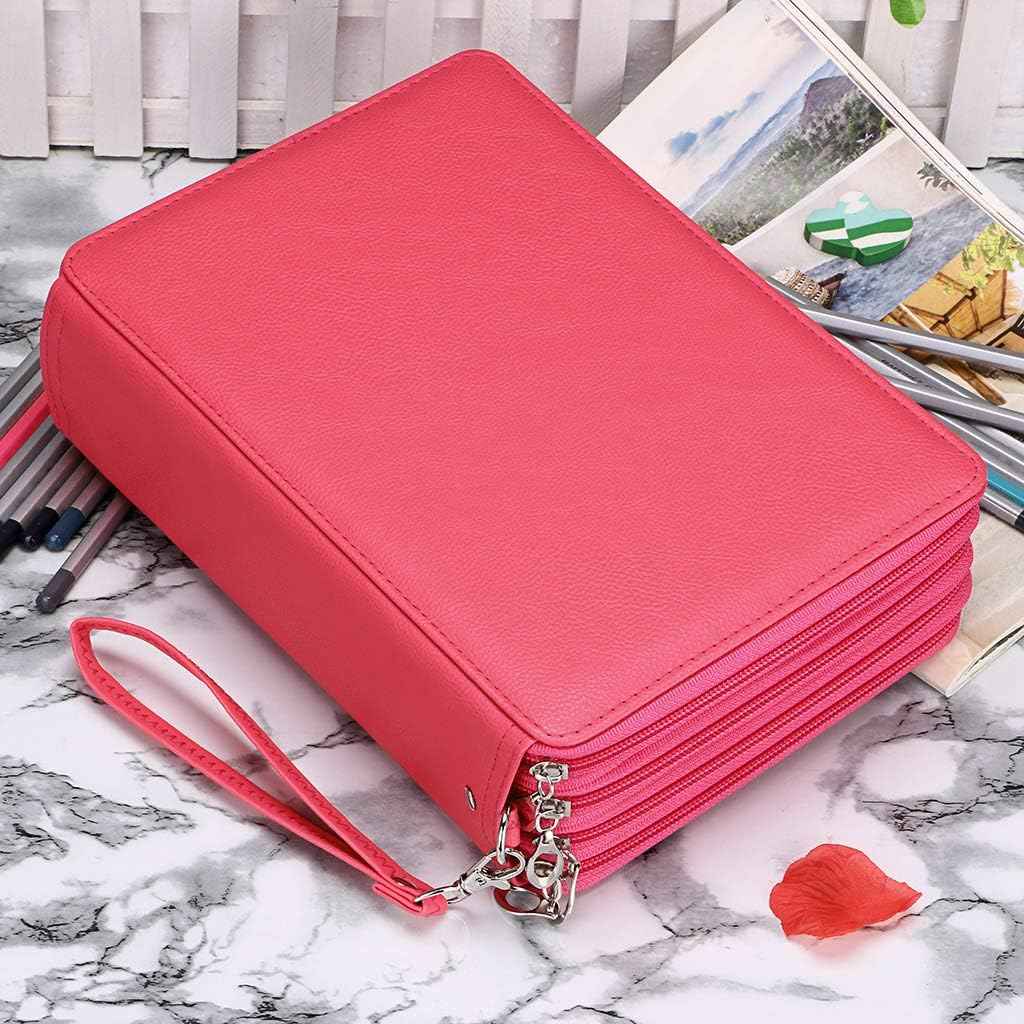 200 Slots PU Leather Pencil Case Holder Organizer - TTpen