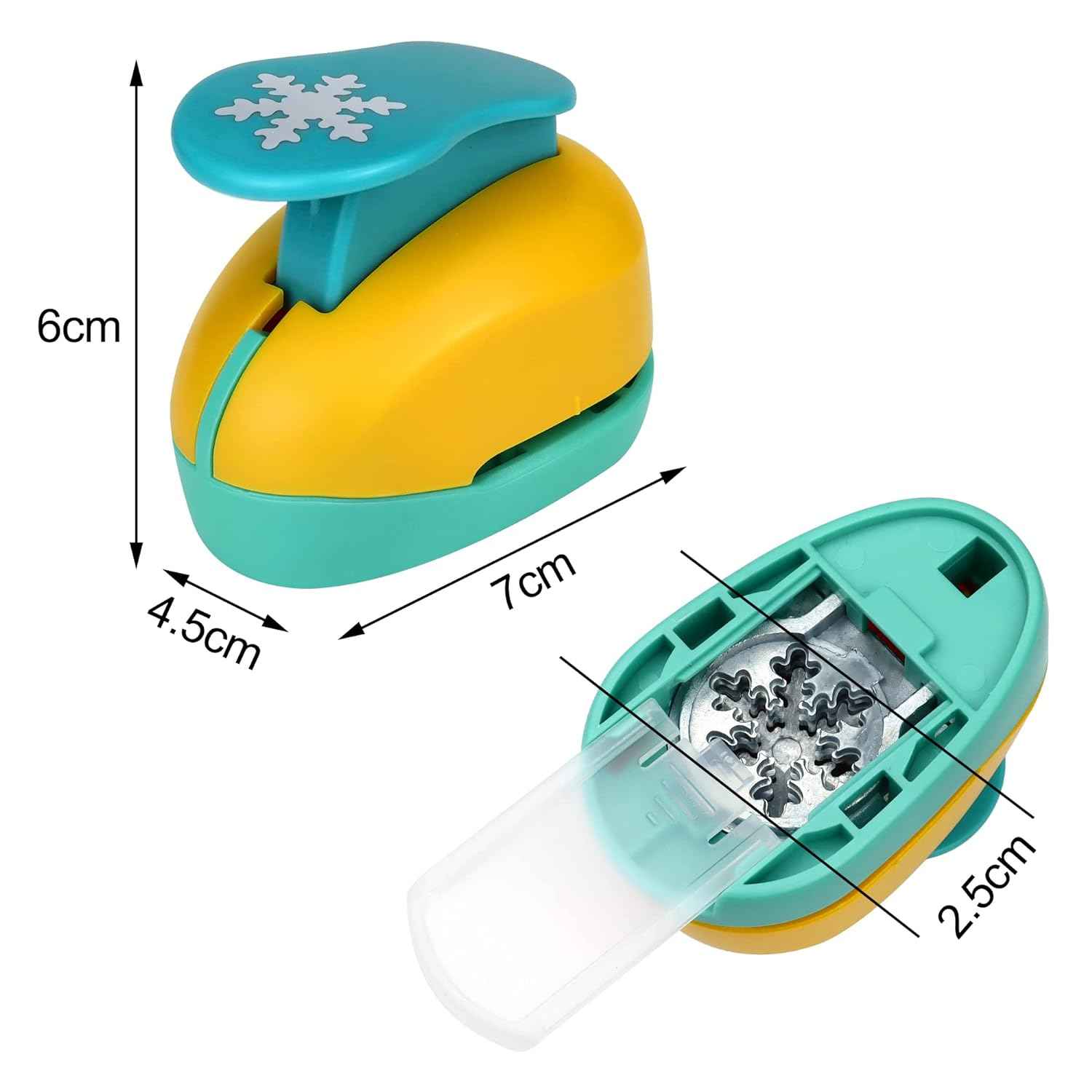 3Pcs 1 Inch Paper Punches with Christmas Tree Snowflakes Craft Hole Shapes - TTpen
