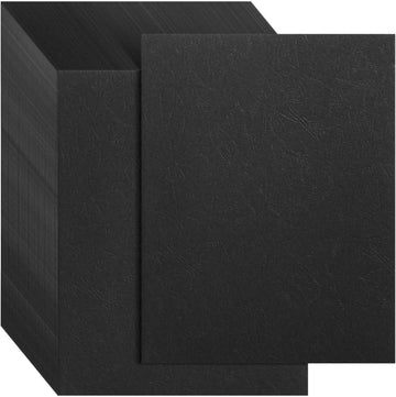 100 Pack Black 13 Mil Presentation Binding Covers and Backs (8.5x11 in) - TTpen
