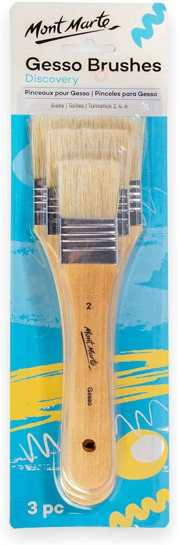 Mont Marte Gesso Brushes Sizes 2.4.6 - TTpen