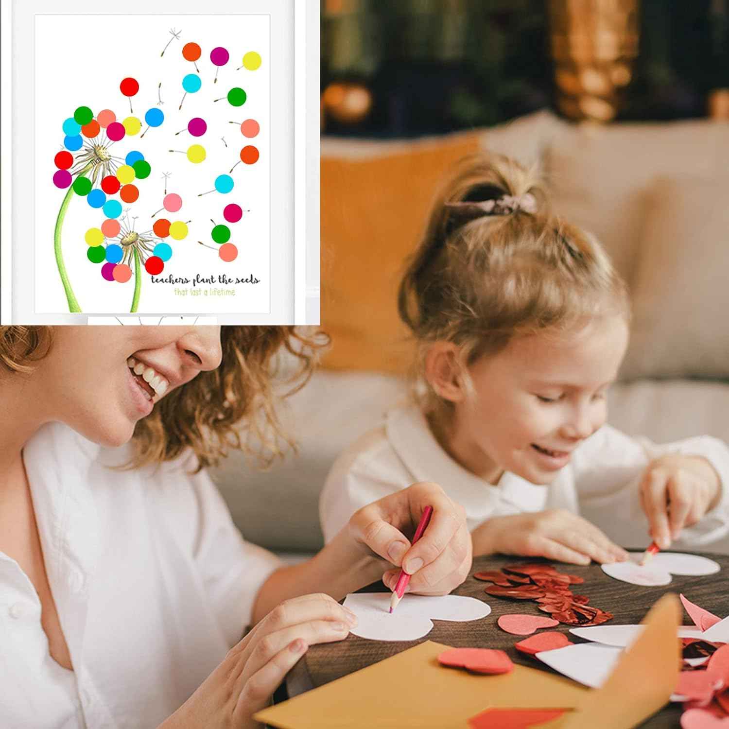 1400pcs 10 Color Dot Stickers Circle Coding Labels - TTpen