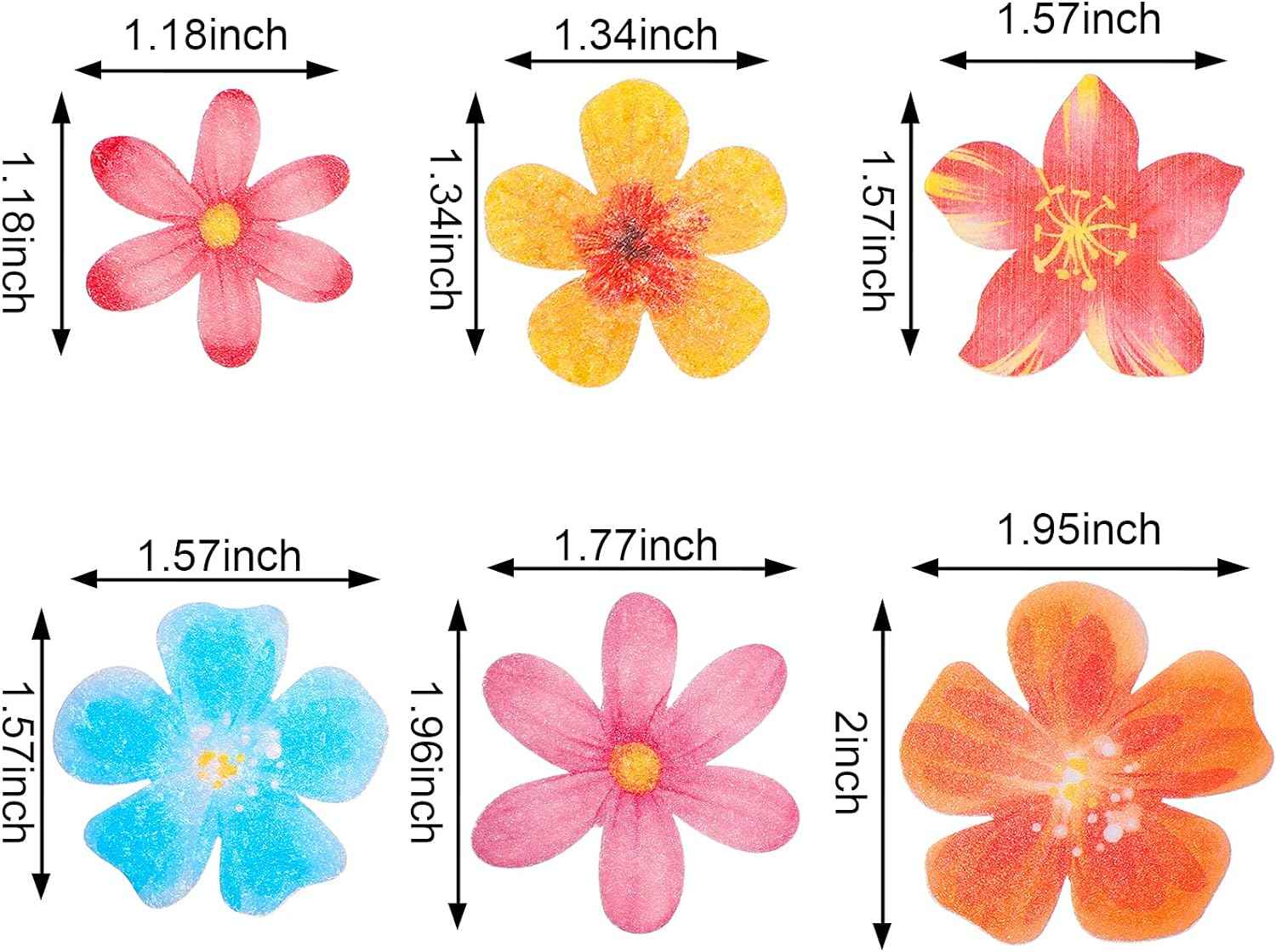 314Pcs Flowers Cupcake Toppers Wedding Cake - TTpen