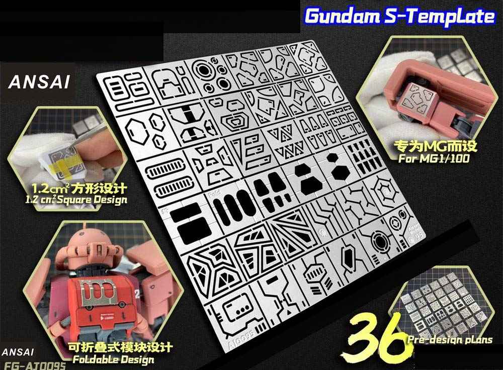 36PCS Carving Auxiliary Ruler Stainless Steel Drill Hole Detail Maker - TTpen