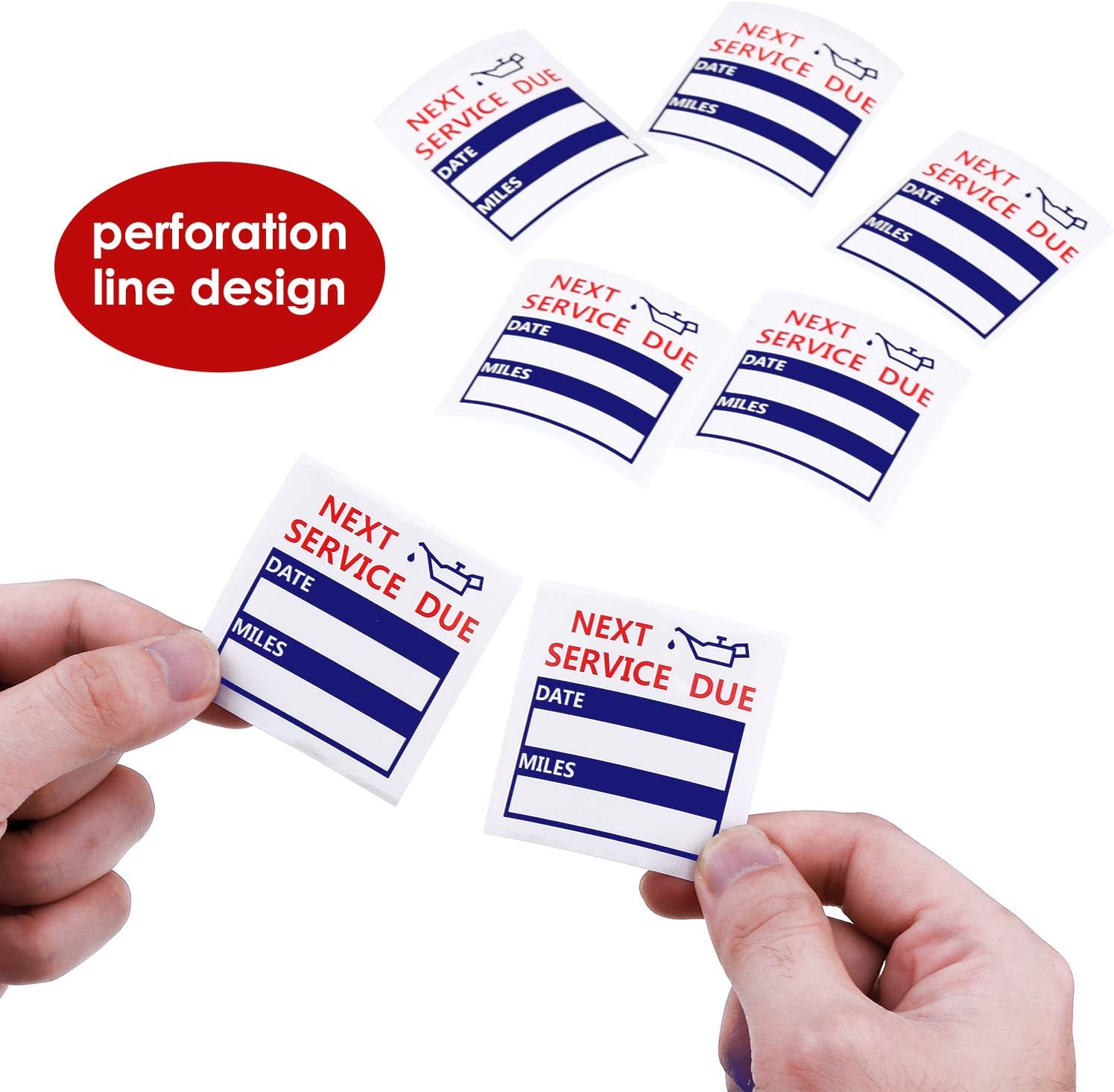 600Pcs Oil Change Reminder Stickers Service Reminder Labels