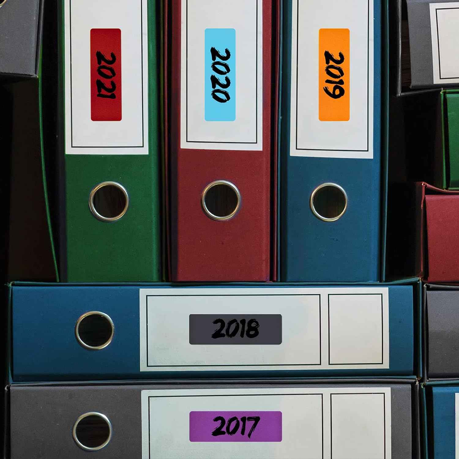 640Pcs Rectangular Color Coding Label Stickers 3 x 1 inch - TTpen