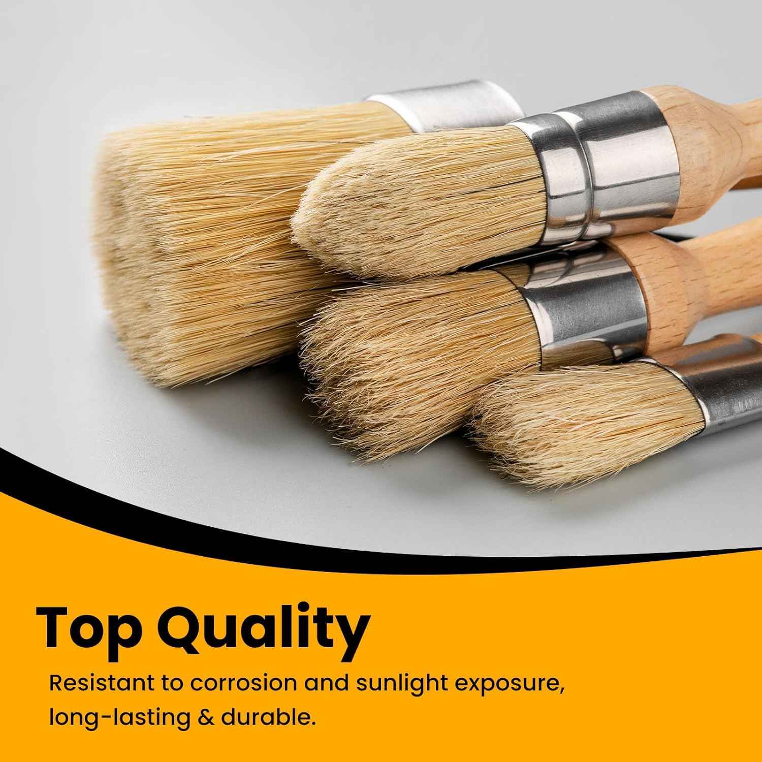 4pcs Chalk and Wax Paint Brush Furniture Set - TTpen