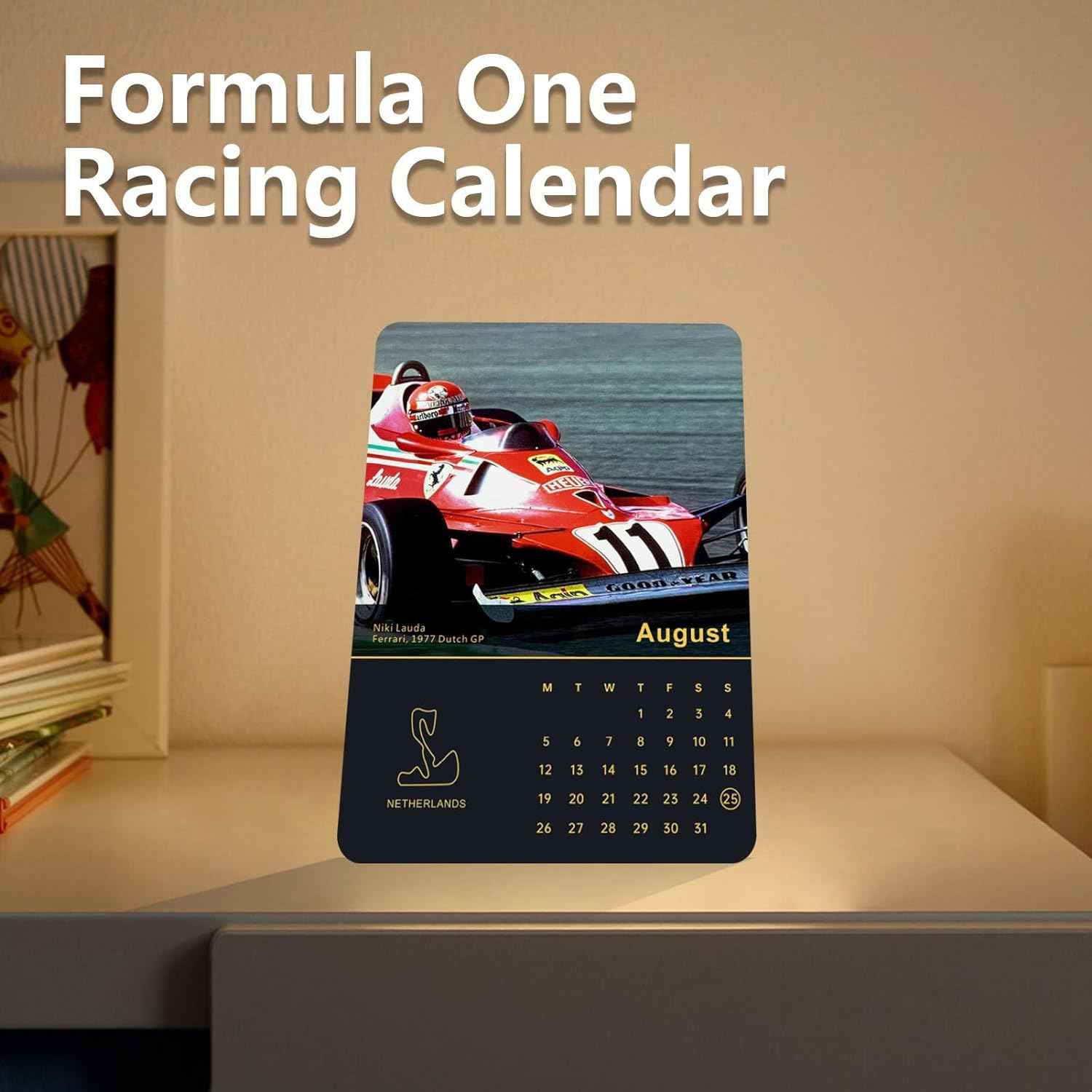 2024 Wall Formula 1 Monthly Calendar for F1 Fans - TTpen