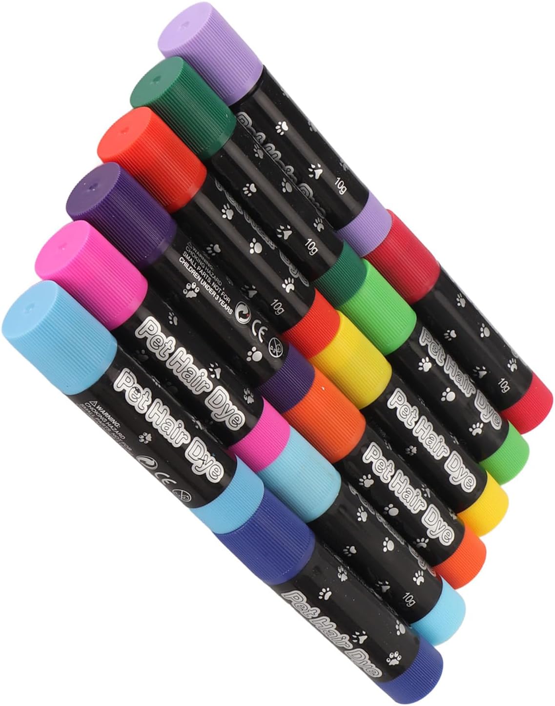 12 Colors Washable Temporary Hair Dye for Dogs Cats