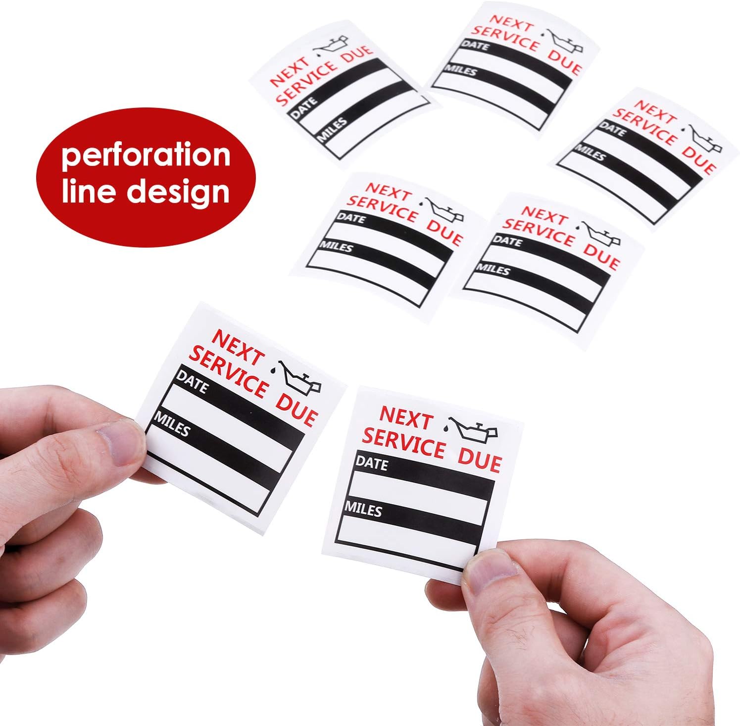 600Pcs Oil Change Reminder Stickers Service Reminder Labels