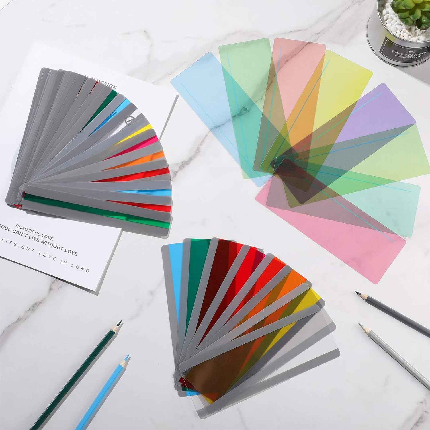 48 Pieces Guided Reading Strips Highlight Bookmarks Help with Dyslexia - TTpen