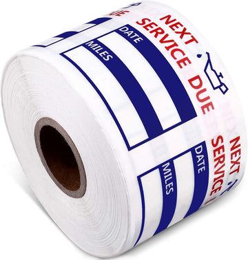 600Pcs Oil Change Reminder Stickers Service Reminder Labels Blue