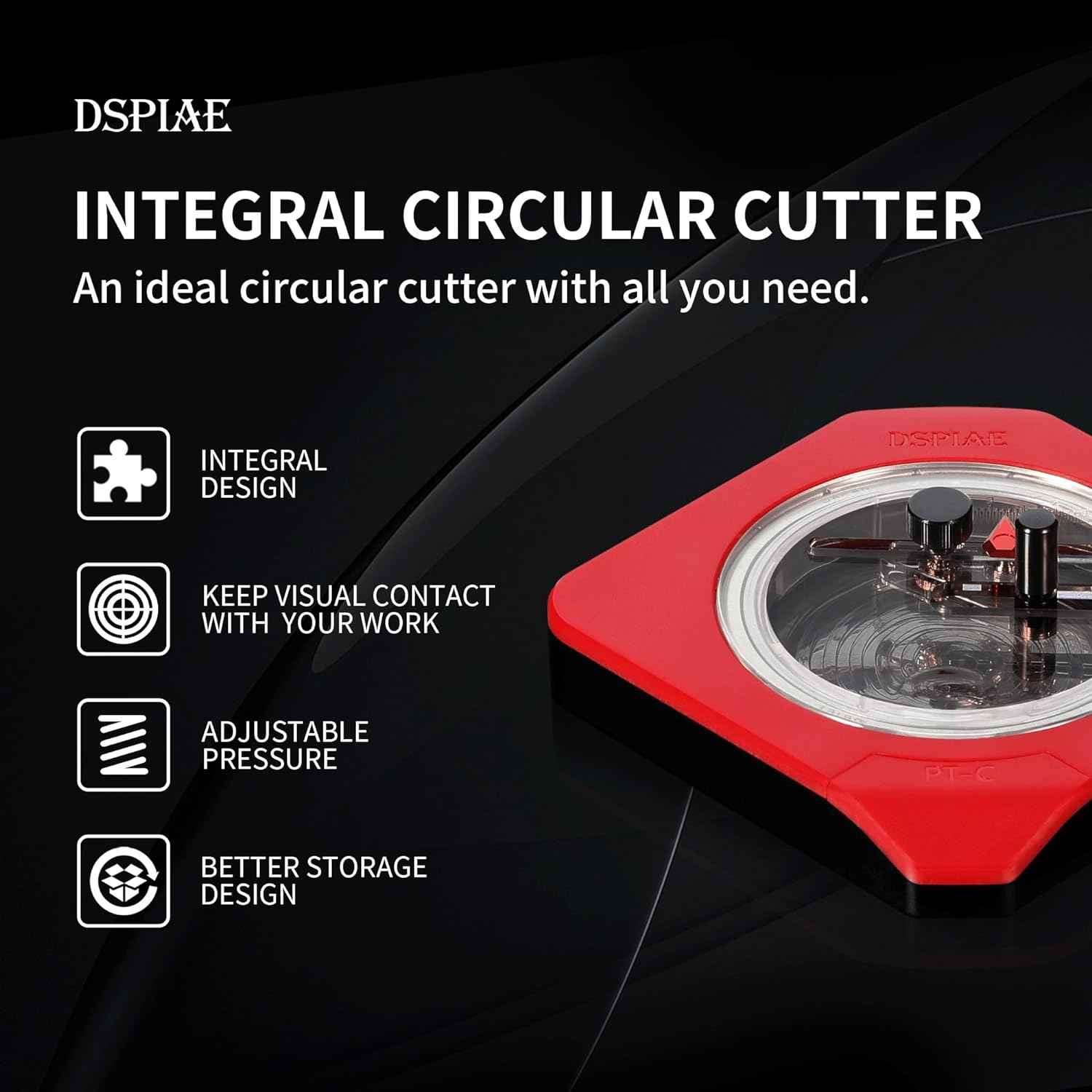 DSPIAE PT-C Integral Rotary Integral Circular Cutter (1-50mm) Circle - TTpen