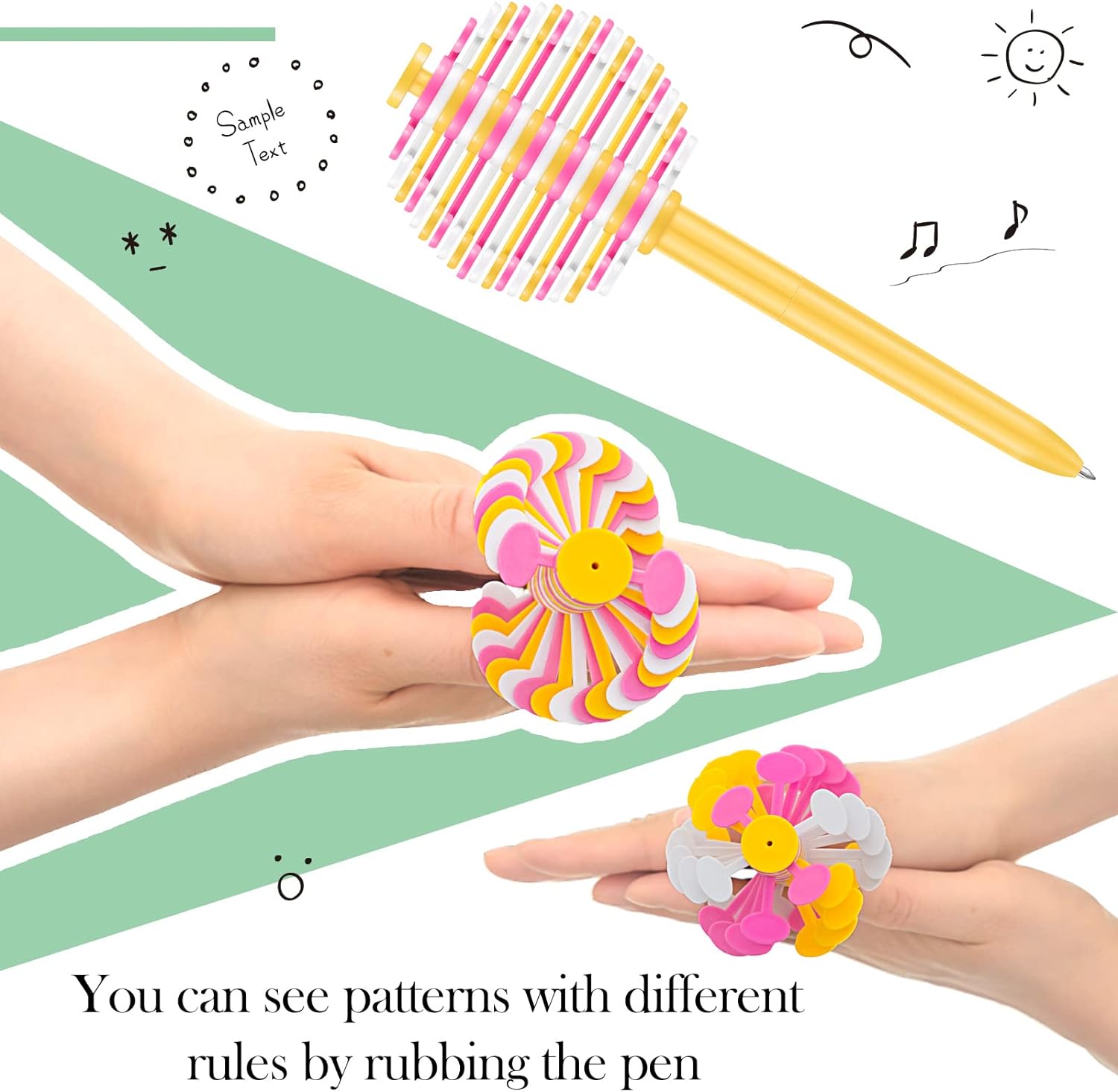 4Pcs Fidget Toy Ballpoint Pen Spinner for Kids Children Student