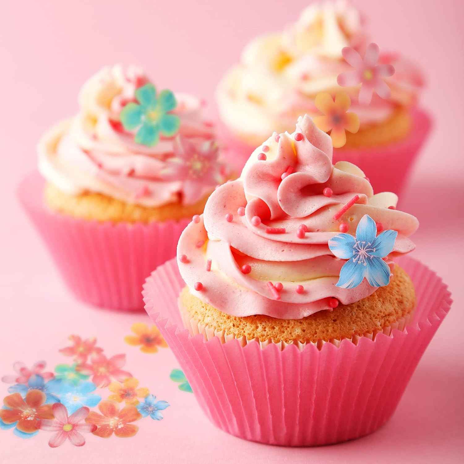 314Pcs Flowers Cupcake Toppers Wedding Cake - TTpen