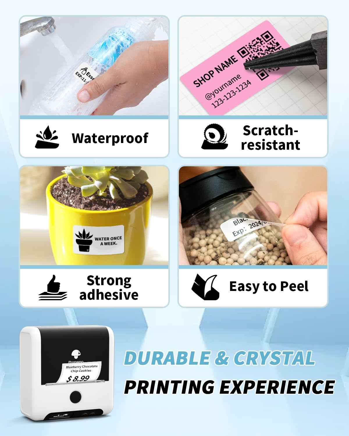 Phomemo Thermal Labels 40x40mm for M110/M221/M220/M120/M200 - TTpen