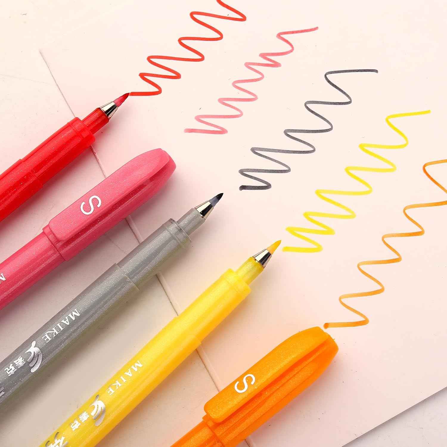 MAIKE Felt Tip Brush Calligraphy Pen 5 Colors - TTpen