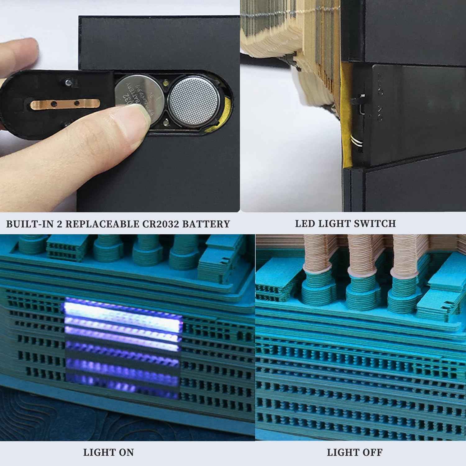 Titanic 3D Paper Note Memo Pad with LED Lights - TTpen